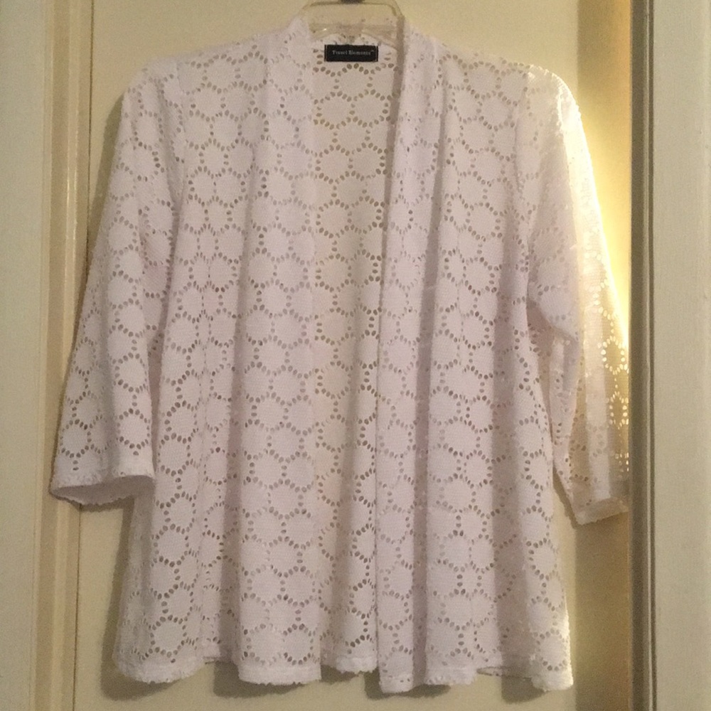 White Patterned Blazer